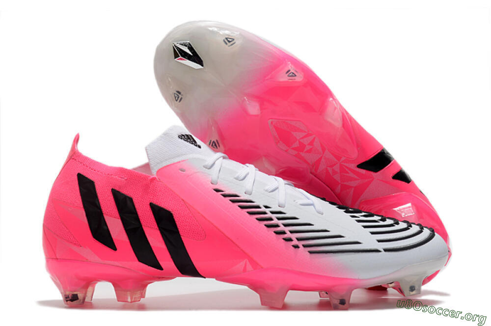 Adidas Predator Edge.1 Low FG Football Boots - White/Pink 2