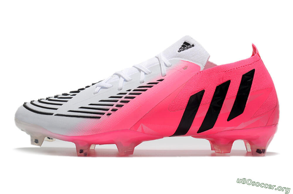 Adidas Predator Edge.1 Low FG Football Boots - White/Pink 3
