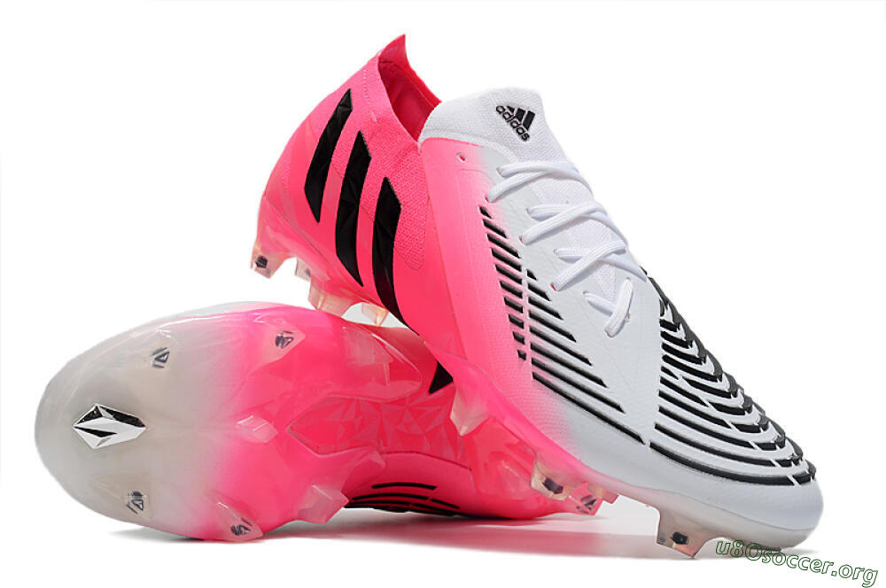 Adidas Predator Edge.1 Low FG Football Boots - White/Pink 0