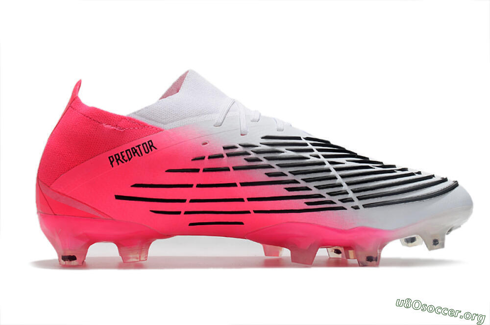 Adidas Predator Edge.1 Low FG Football Boots - White/Pink 7