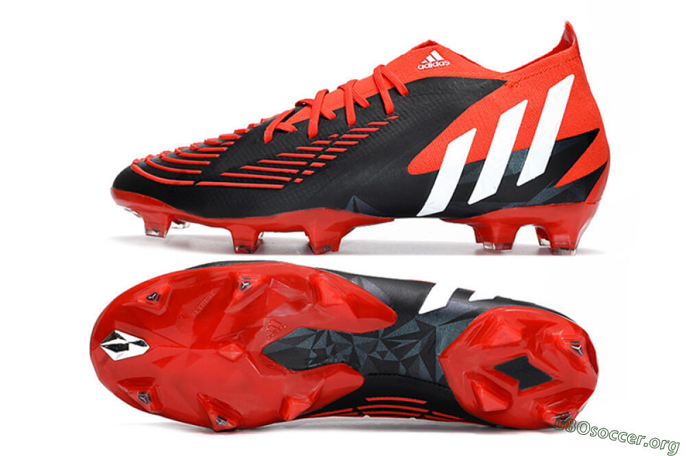 Adidas Predator Edge Geometric.1 FG Football Boots - Red/Black/White 1
