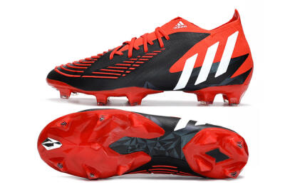 Adidas Predator Edge Geometric.1 FG Football Boots - Red/Black/White