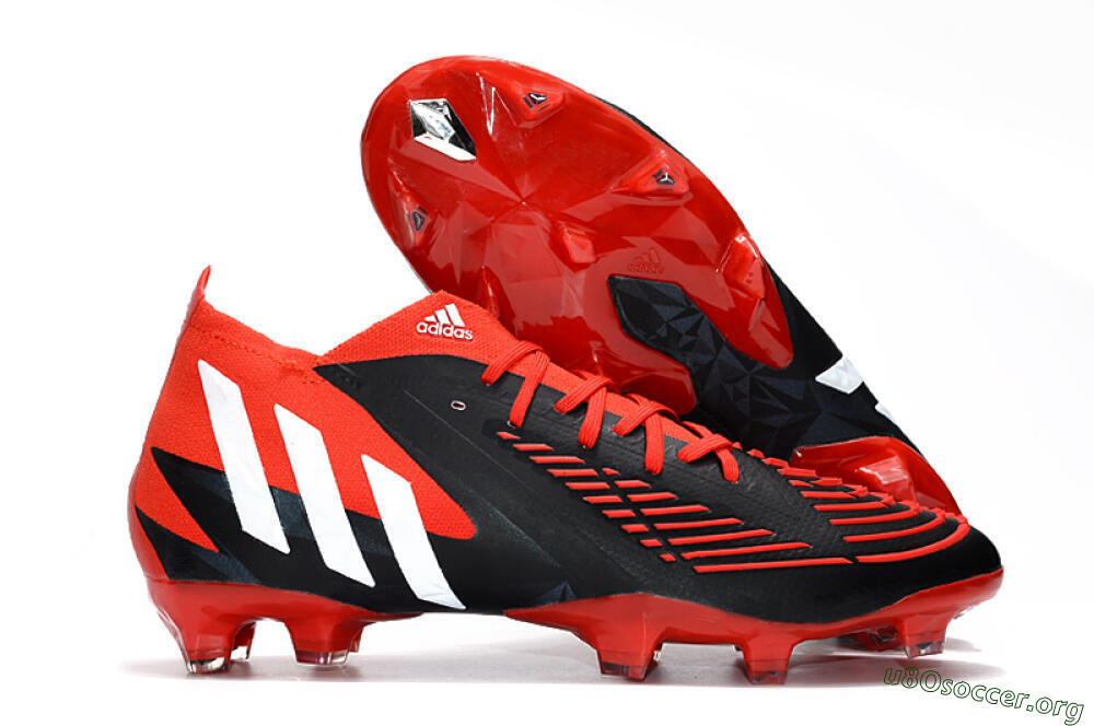 Adidas Predator Edge Geometric.1 FG Football Boots - Red/Black/White 2