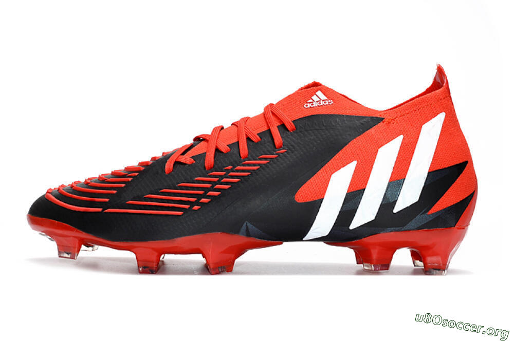 Adidas Predator Edge Geometric.1 FG Football Boots - Red/Black/White 3