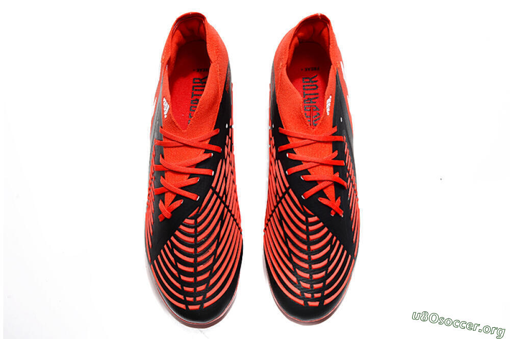 Adidas Predator Edge Geometric.1 FG Football Boots - Red/Black/White 5