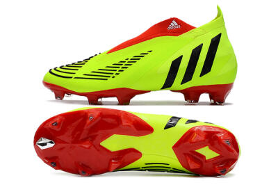 Adidas Predator Edge Geometric+ FG Football Boots - Green/Red