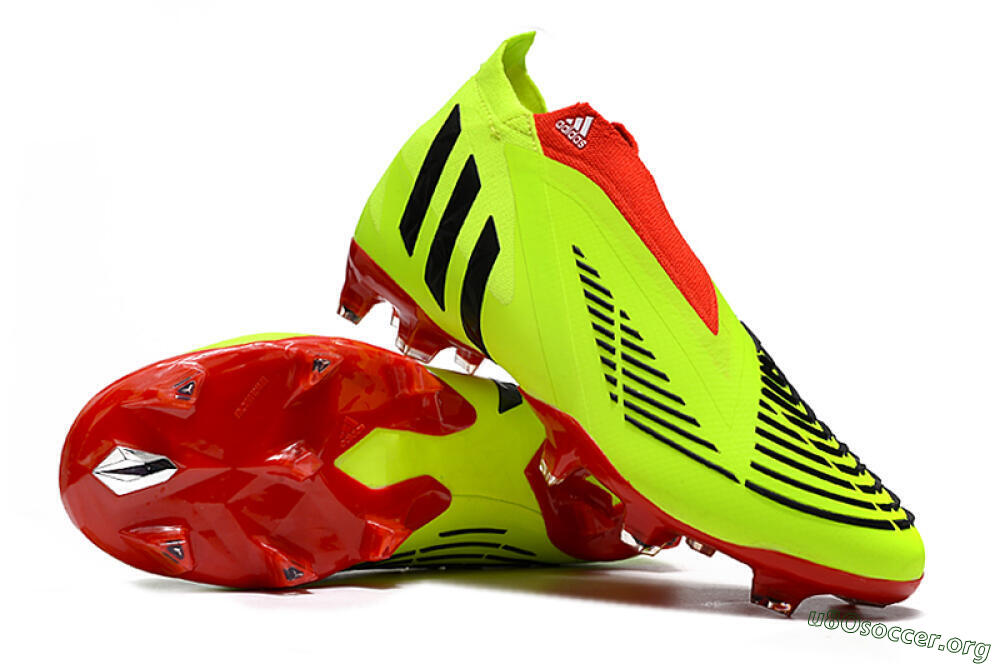 Adidas Predator Edge Geometric+ FG Football Boots - Green/Red 0