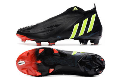 Adidas Predator Edge Geometric+ FG Football Boots - Black/Yellow/Red