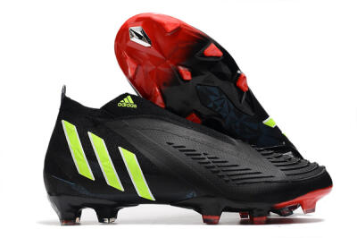 Adidas Predator Edge Geometric+ FG Football Boots - Black/Yellow/Red