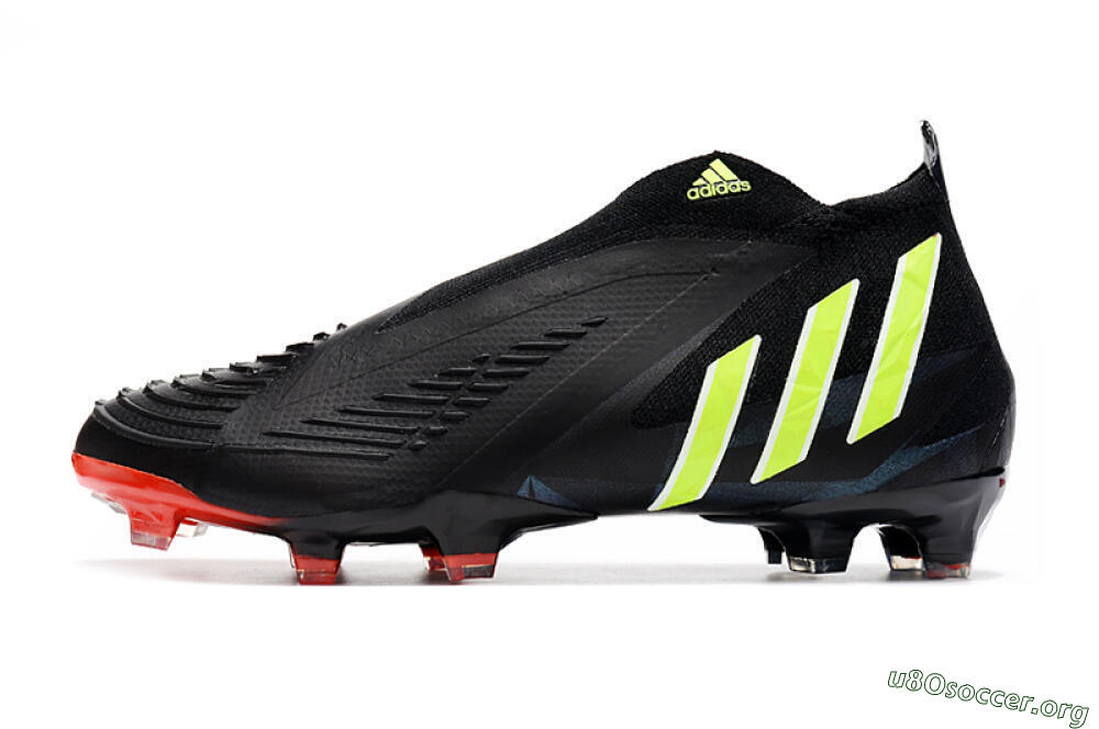 Adidas Predator Edge Geometric+ FG Football Boots - Black/Yellow/Red 3