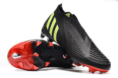 Adidas Predator Edge Geometric+ FG Football Boots - Black/Yellow/Red