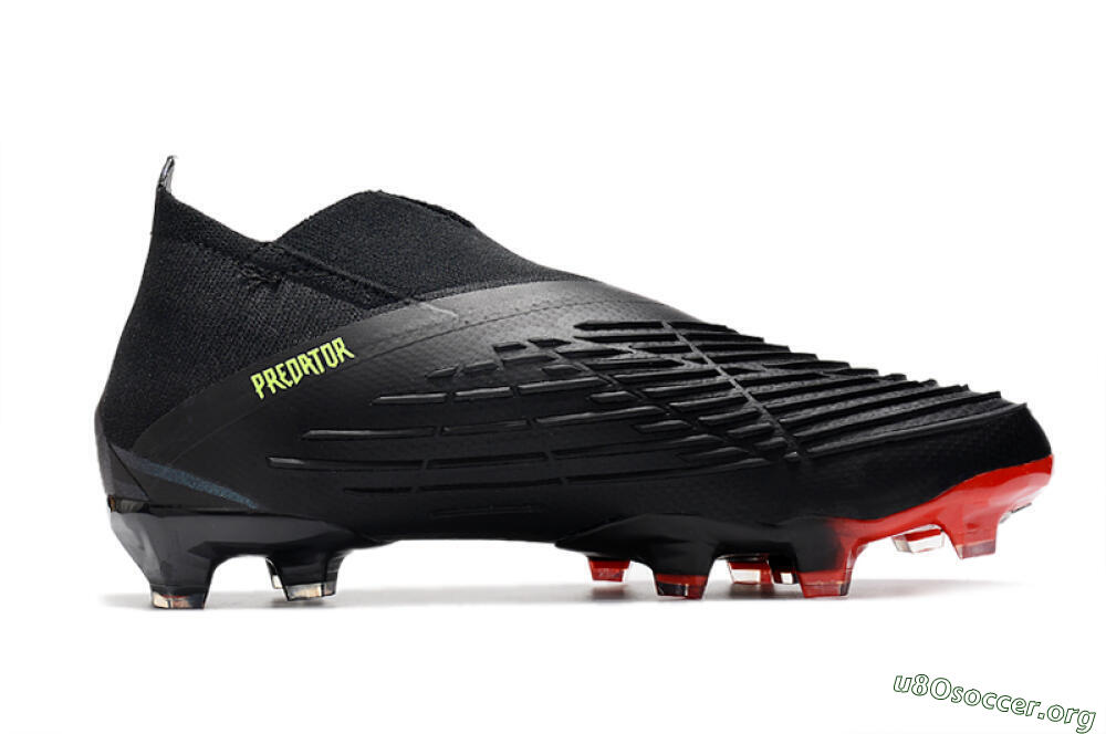 Adidas Predator Edge Geometric+ FG Football Boots - Black/Yellow/Red 4