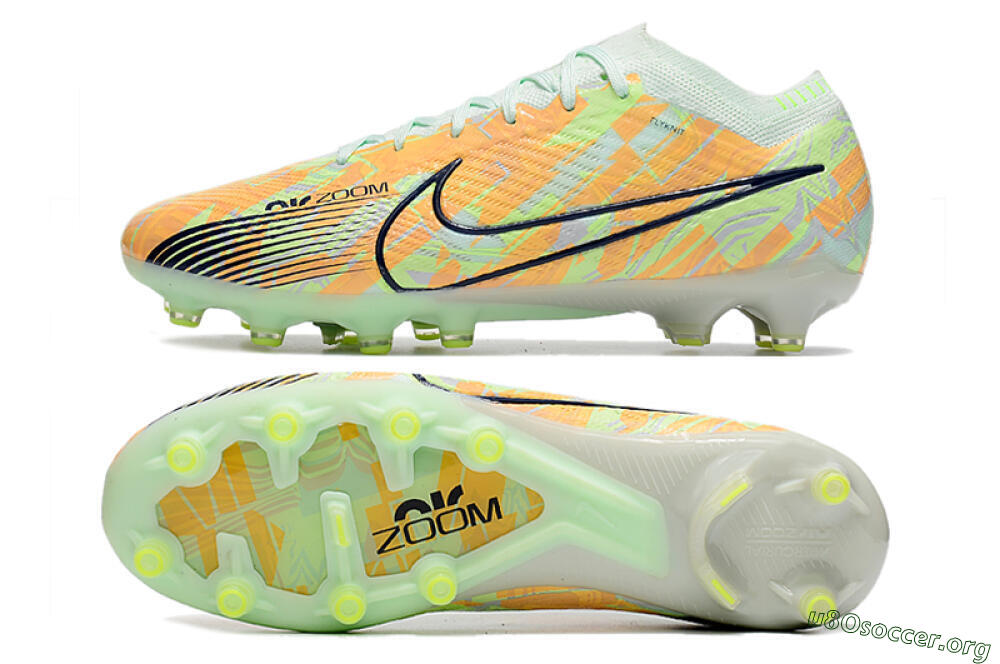 Nike Air Zoom Mercurial Vapor 15 Elite FG Football Boots - Orange/Green/Black 1