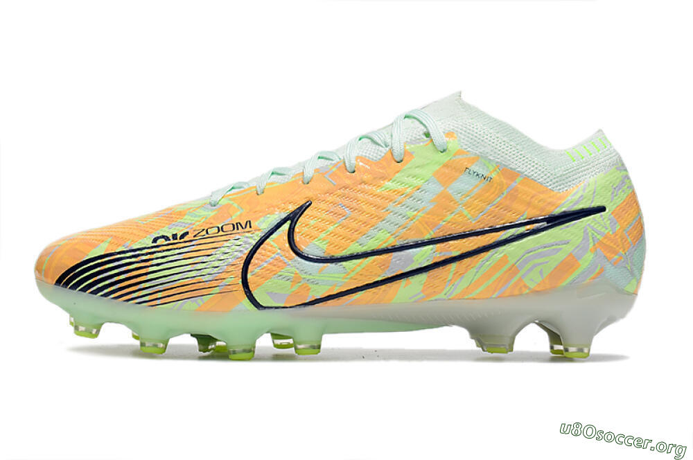 Nike Air Zoom Mercurial Vapor 15 Elite FG Football Boots - Orange/Green/Black 3