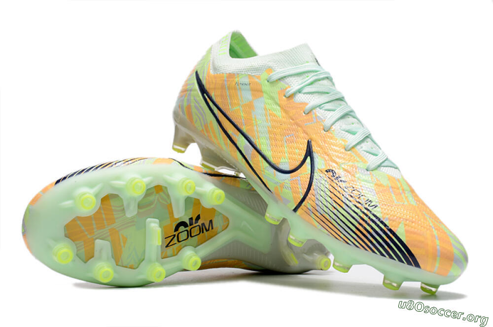 Nike Air Zoom Mercurial Vapor 15 Elite FG Football Boots - Orange/Green/Black 0