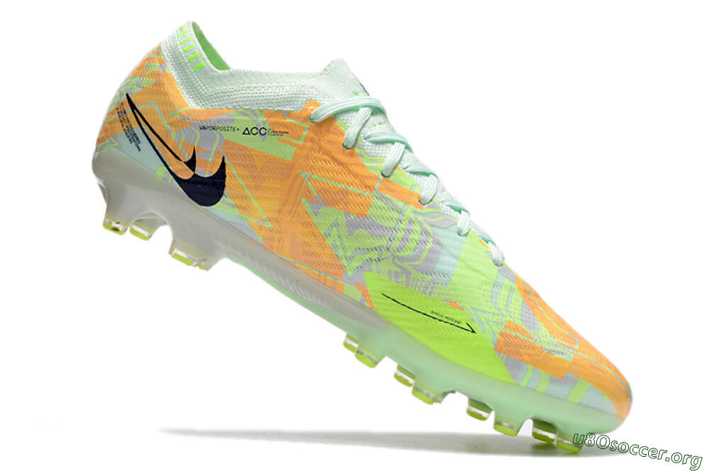 Nike Air Zoom Mercurial Vapor 15 Elite FG Football Boots - Orange/Green/Black 4
