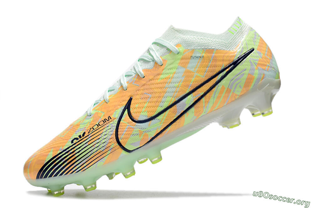 Nike Air Zoom Mercurial Vapor 15 Elite FG Football Boots - Orange/Green/Black 5