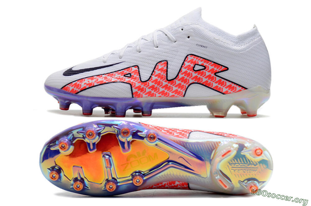 Nike Air Zoom Mercurial Vapor 15 Elite AG Football Boots - White/Pink 1