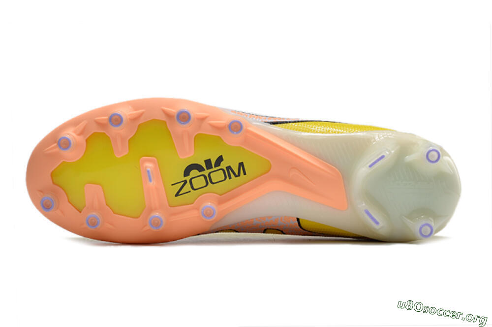 Nike Air Zoom Mercurial Vapor 15 Elite AG Football Boots - Yellow/Pink 6