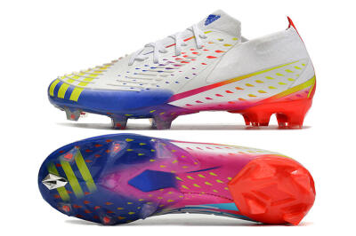 Adidas Predator FIFA World Cup Qatar 2022 Edge+ FG Football Boots - White/Red/Blue