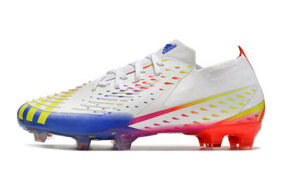 Adidas Predator FIFA World Cup Qatar 2022 Edge+ FG Football Boots - White/Red/Blue