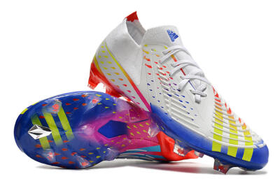 Adidas Predator FIFA World Cup Qatar 2022 Edge+ FG Football Boots - White/Red/Blue