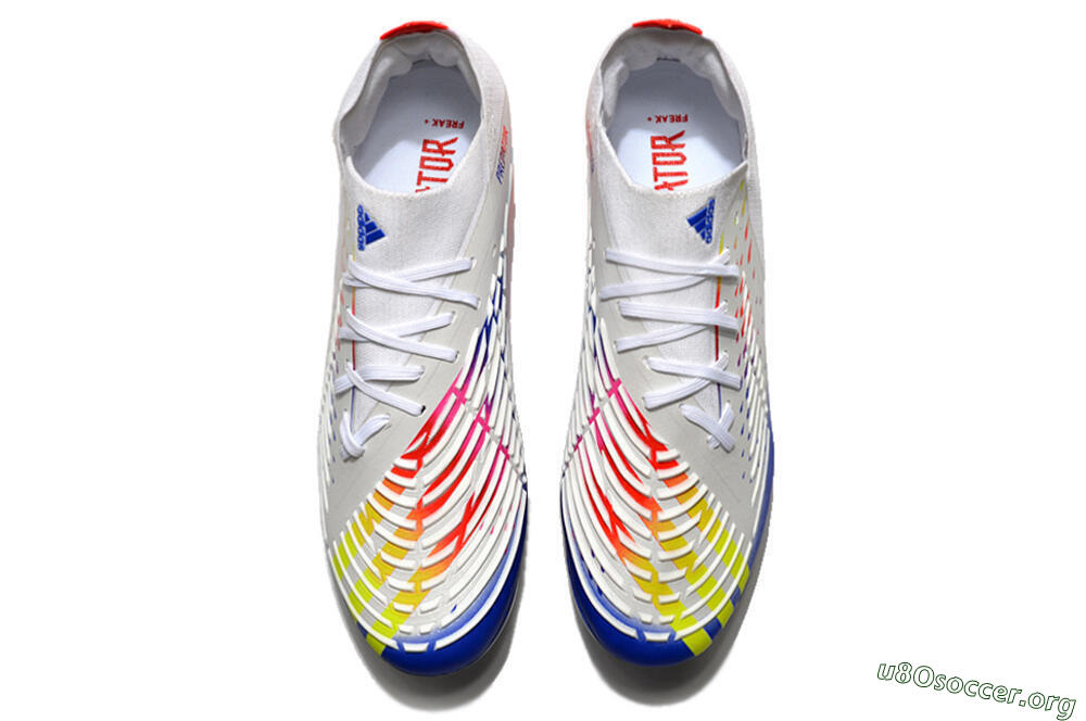 Adidas Predator FIFA World Cup Qatar 2022 Edge+ FG Football Boots - White/Red/Blue 4
