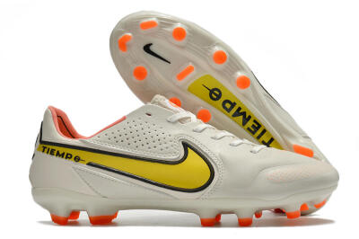 Nike Tiempo Legend 9 Elite FG Football Boots - White/Yellow