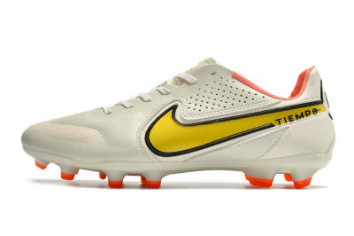 Nike Tiempo Legend 9 Elite FG Football Boots - White/Yellow