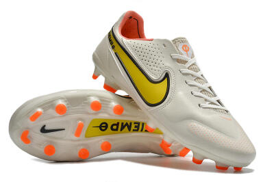 Nike Tiempo Legend 9 Elite FG Football Boots - White/Yellow