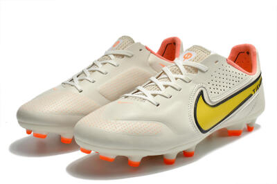 Nike Tiempo Legend 9 Elite FG Football Boots - White/Yellow