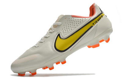 Nike Tiempo Legend 9 Elite FG Football Boots - White/Yellow