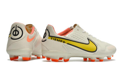 Nike Tiempo Legend 9 Elite FG Football Boots - White/Yellow