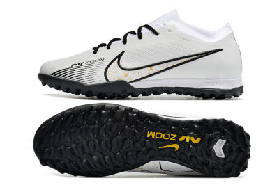 Nike Mercurial Vapor 15 Elite TF Football Shoes - White/Black