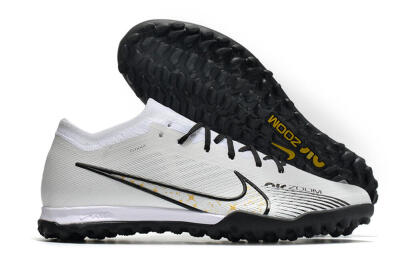 Nike Mercurial Vapor 15 Elite TF Football Shoes - White/Black