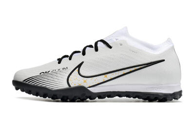 Nike Mercurial Vapor 15 Elite TF Football Shoes - White/Black