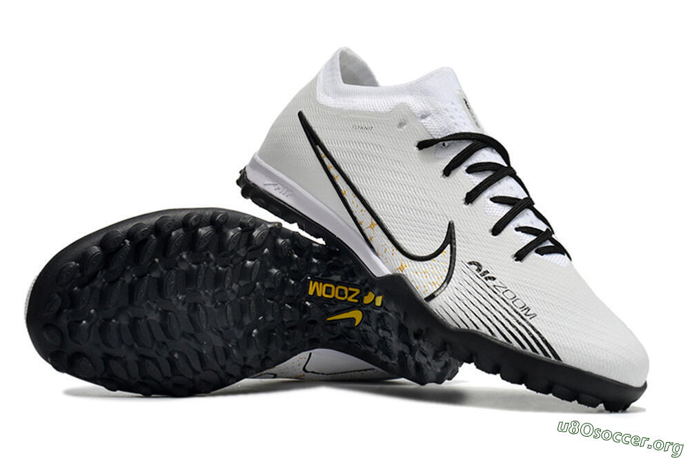 Nike Mercurial Vapor 15 Elite TF Football Shoes - White/Black 0