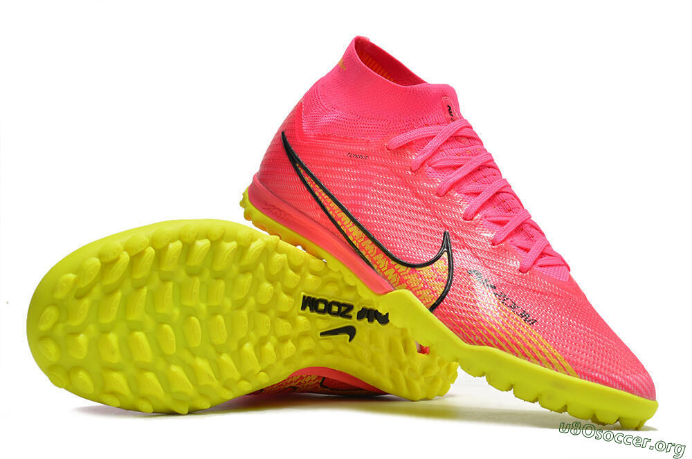 Nike Mercurial Superfly 9 Elite TF Football Shoes - Pink/Yellow 0