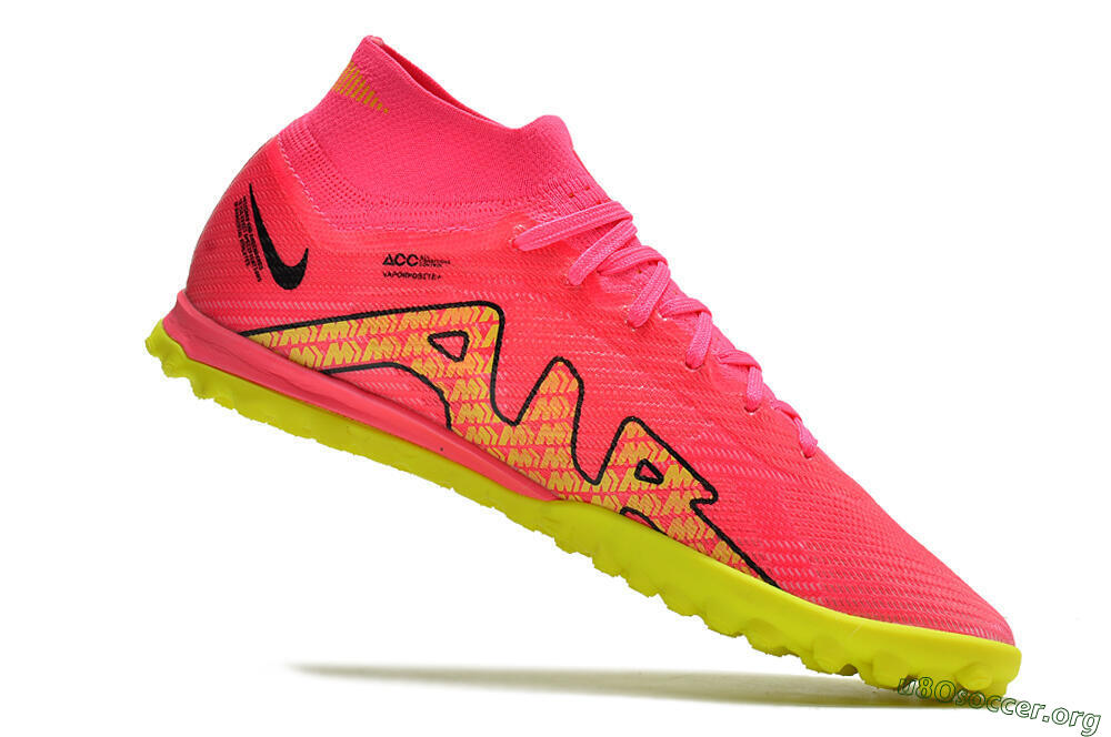 Nike Mercurial Superfly 9 Elite TF Football Shoes - Pink/Yellow 4
