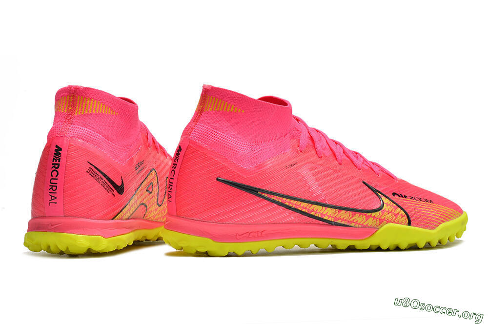 Nike Mercurial Superfly 9 Elite TF Football Shoes - Pink/Yellow 6