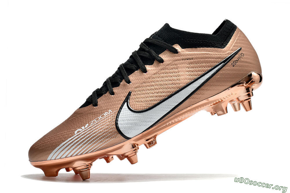 Nike Zoom Mercurial Vapor 15 Elite SG Football Boots - Gold/White 5