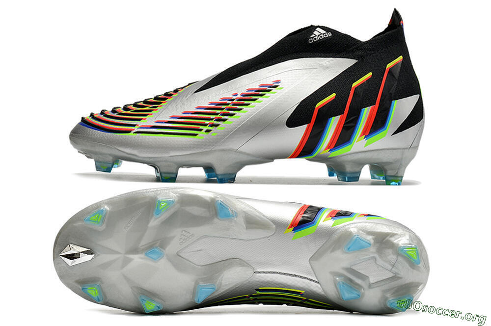 Adidas Predator FIFA World Cup Qatar 2022 Edge+ FG Football Boots - Silver/Black 1
