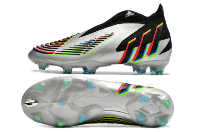 Adidas Predator FIFA World Cup Qatar 2022 Edge+ FG Football Boots - Silver/Black