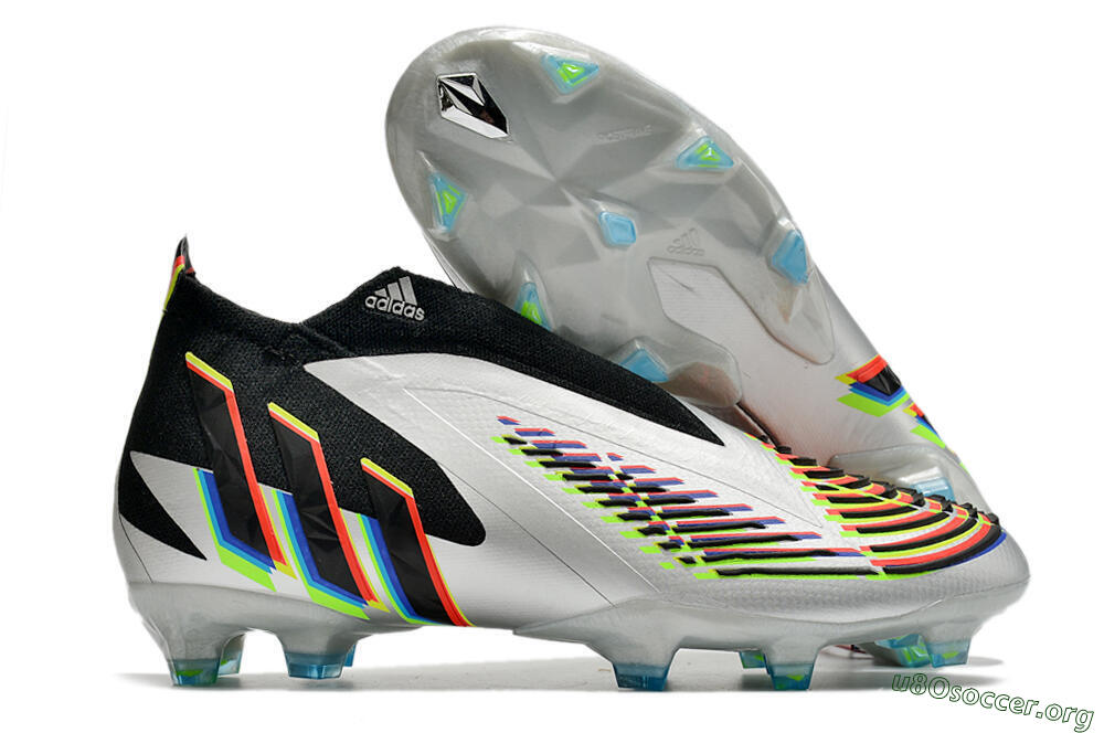 Adidas Predator FIFA World Cup Qatar 2022 Edge+ FG Football Boots - Silver/Black 2