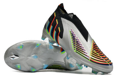 Adidas Predator FIFA World Cup Qatar 2022 Edge+ FG Football Boots - Silver/Black