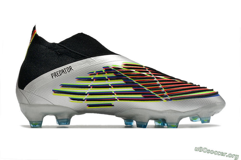 Adidas Predator FIFA World Cup Qatar 2022 Edge+ FG Football Boots - Silver/Black 7