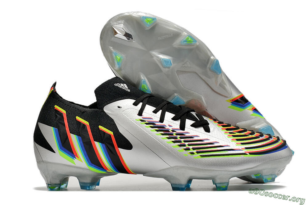 Adidas Predator FIFA World Cup Qatar 2022 Edge+ FG Football Boots - Silver/Black 2
