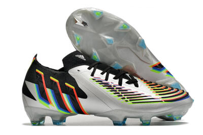 Adidas Predator FIFA World Cup Qatar 2022 Edge+ FG Football Boots - Silver/Black