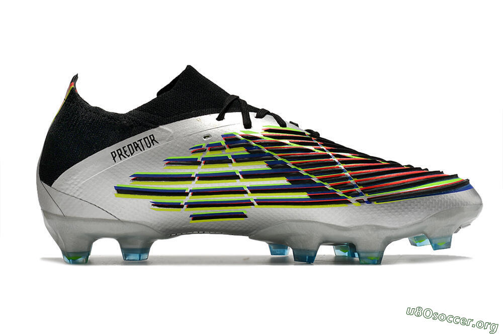 Adidas Predator FIFA World Cup Qatar 2022 Edge+ FG Football Boots - Silver/Black 7