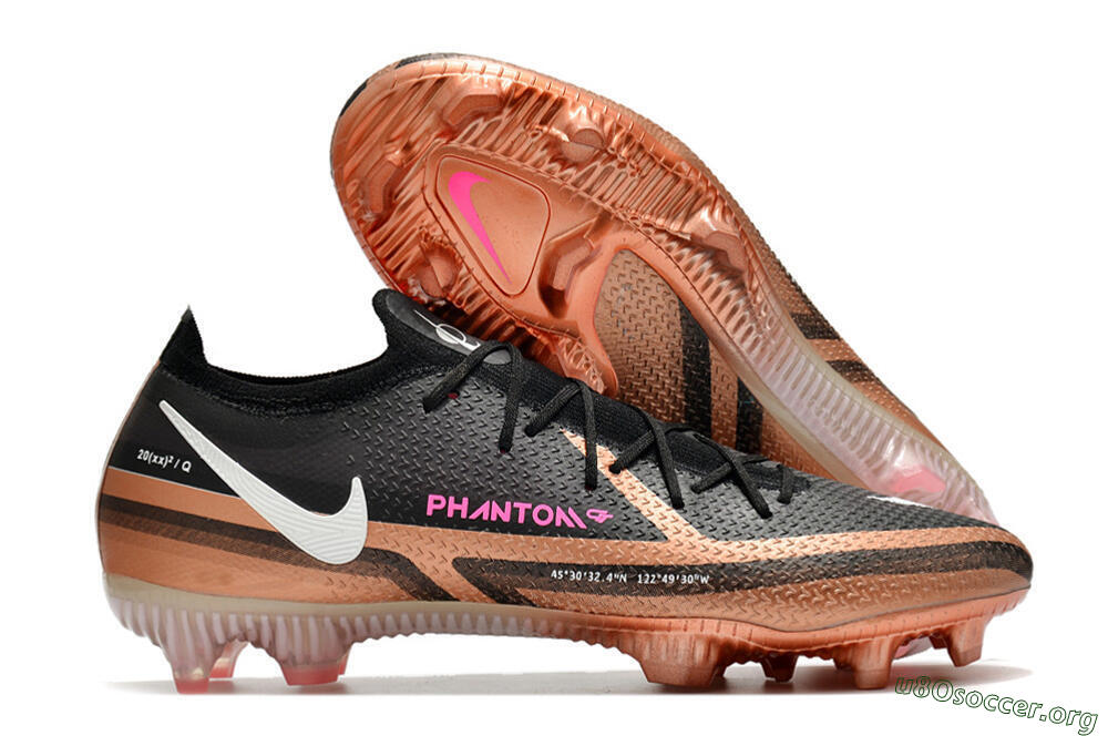 Nike Phantom GT Elite FG Football Boots - Black/Gold/White 2